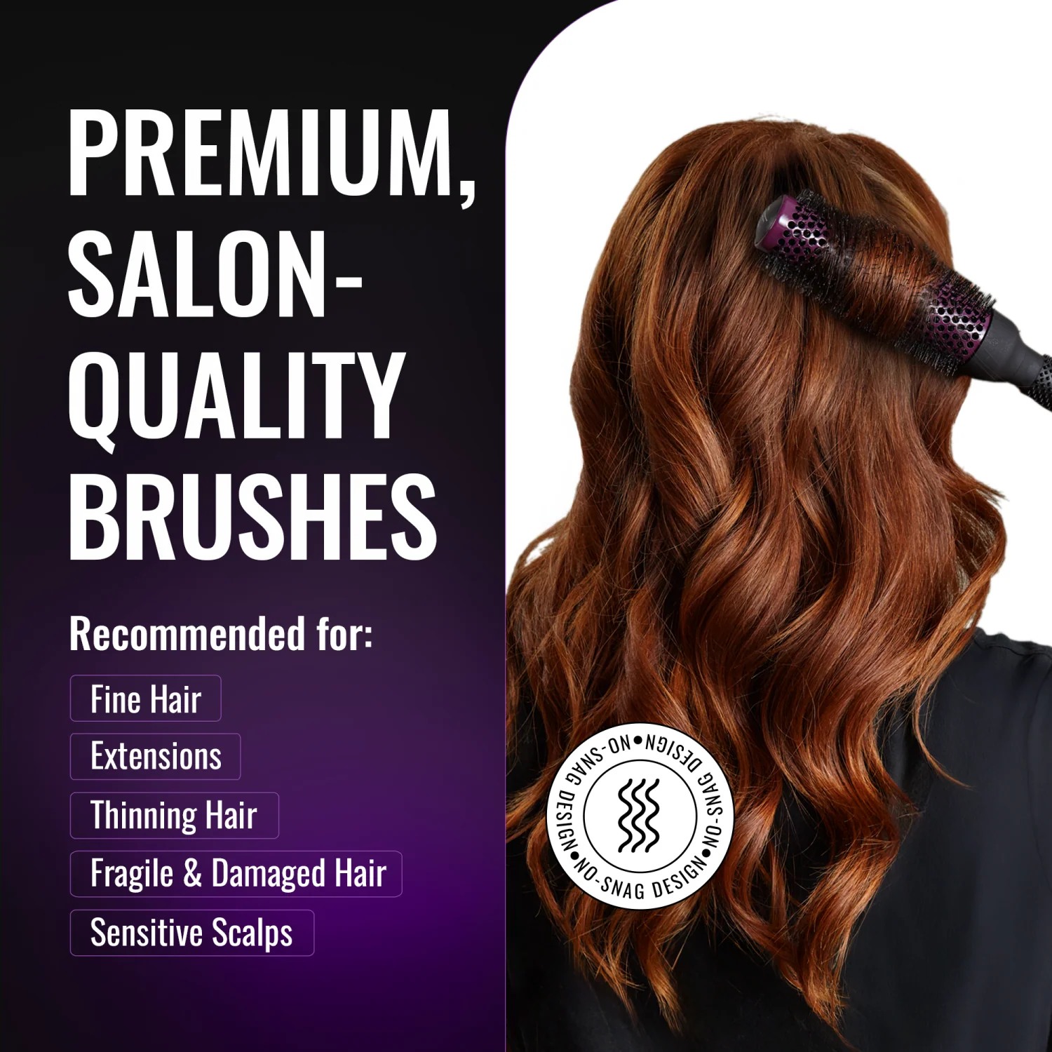 erg65 Super Gentle Round Hair Brush - Image 5